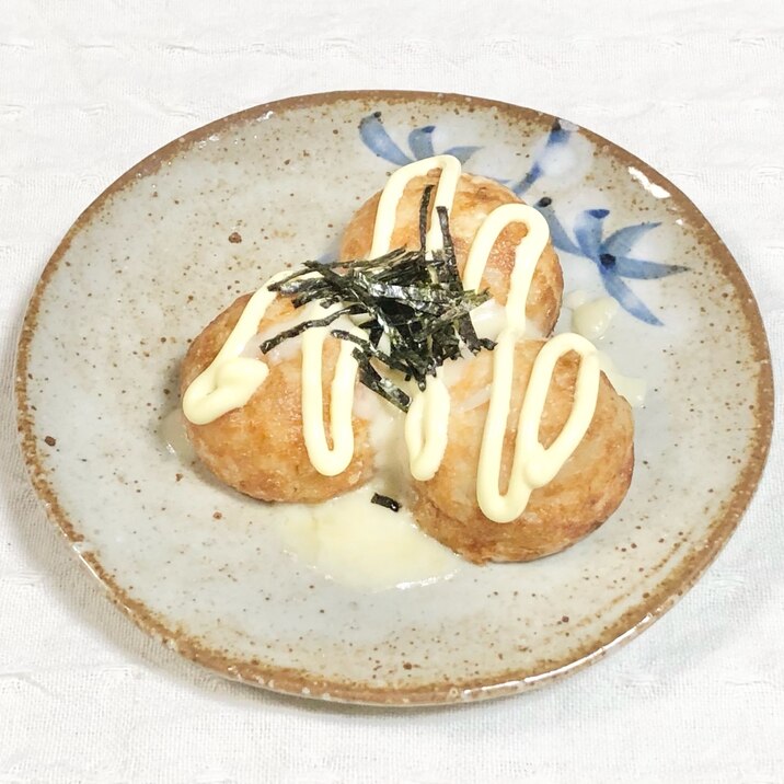 簡単 冷凍たこ焼きにマヨチーズトッピング レシピ 作り方 By くろみつきなこもち 楽天レシピ